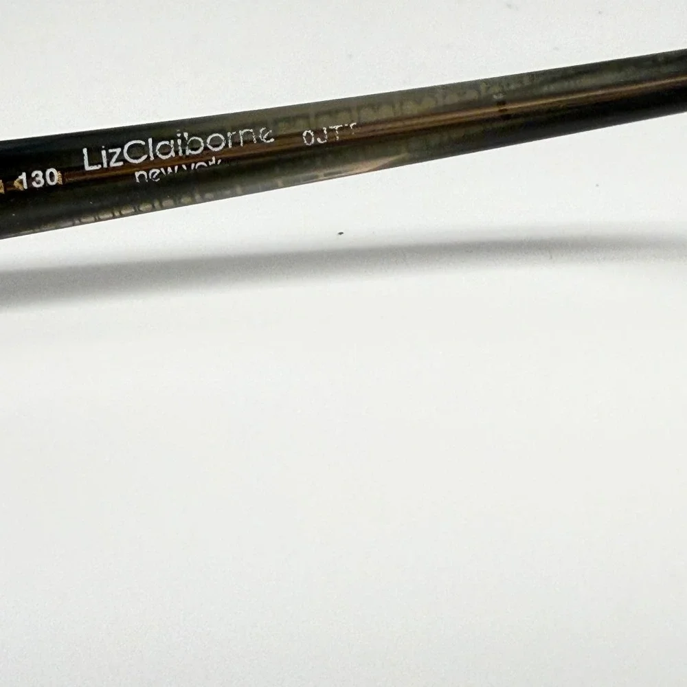 Liz Claiborne L337 0JTT Gold Green Semi Rimless Eyeglass Frames 50-18-130